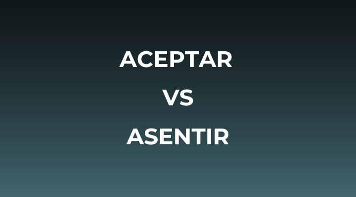 distinción aceptar vs asentir